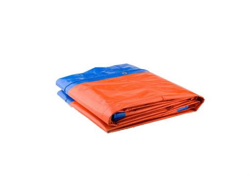 Bạt nhựa xanh cam 2 mặt chuyên dùng trong che chắn, lót nền, chống thấm.