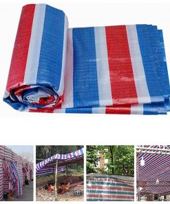 Bạt nhựa sọc 3 màu được ứng dụng rộng rãi trong đời sống