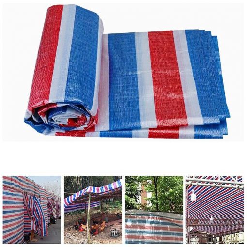 Bạt nhựa sọc 3 màu được ứng dụng rộng rãi trong đời sống